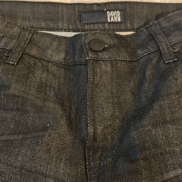 NWT David Kahn black washed skinny bootcut denim size 31 - Picture 3 of 8